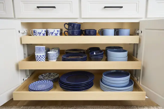Custom Kitchen Shelving Solutions by ShelfGenie of Miami & Fort Lauderdale.