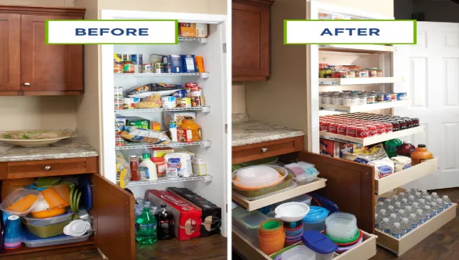 ShelfGenie of Twin Cities provides custom pantry shelving solutions.