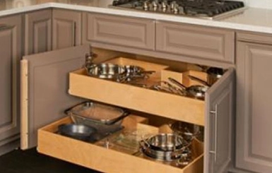 Double-height pull-outs.