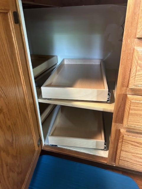We had to install these at an angle so the door would clear.