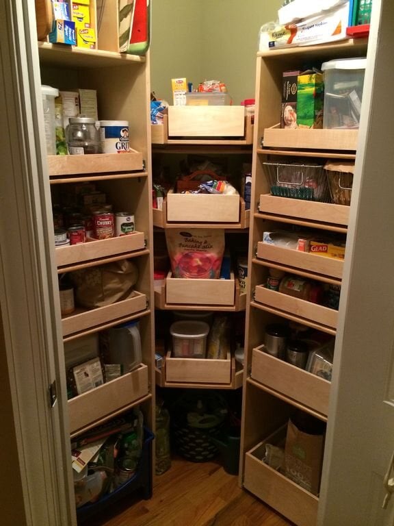 Custom Corner Pantry Solution