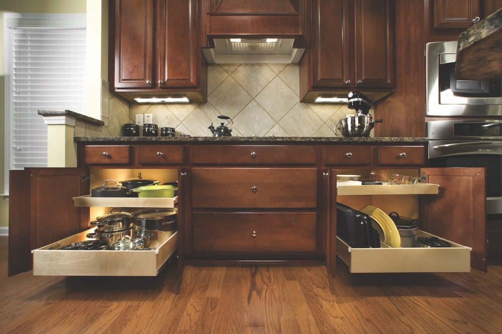 ShelfGenie of Charlotte pull out (glide-out) shelving for kitchen storage and organization