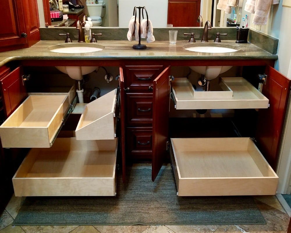 His and Her Bathroom Storage Solutions
