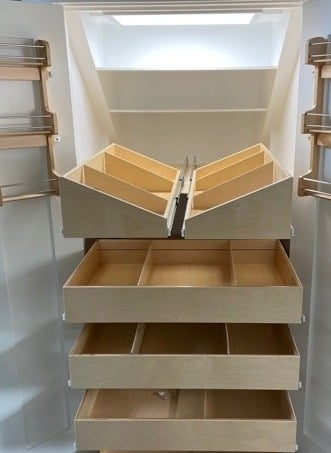 custom pull out shelves easy access more space