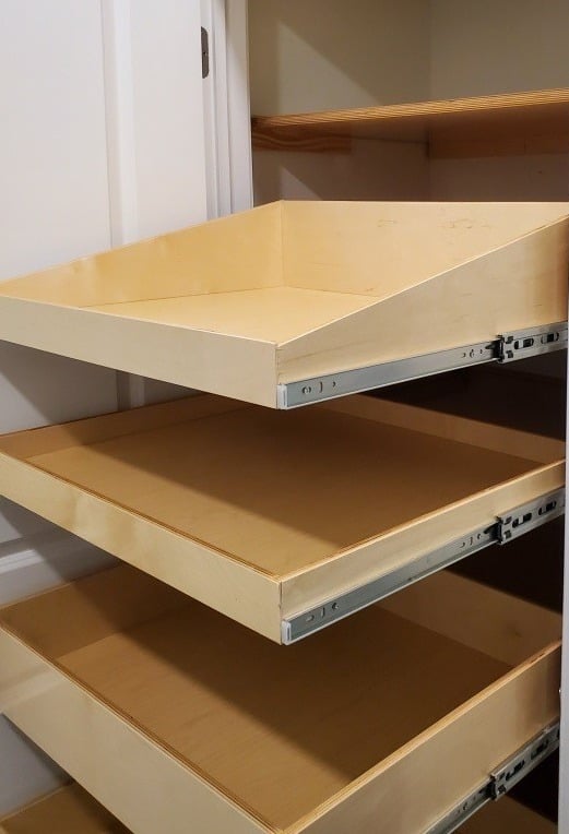 Pantry Glide-Out Shelves