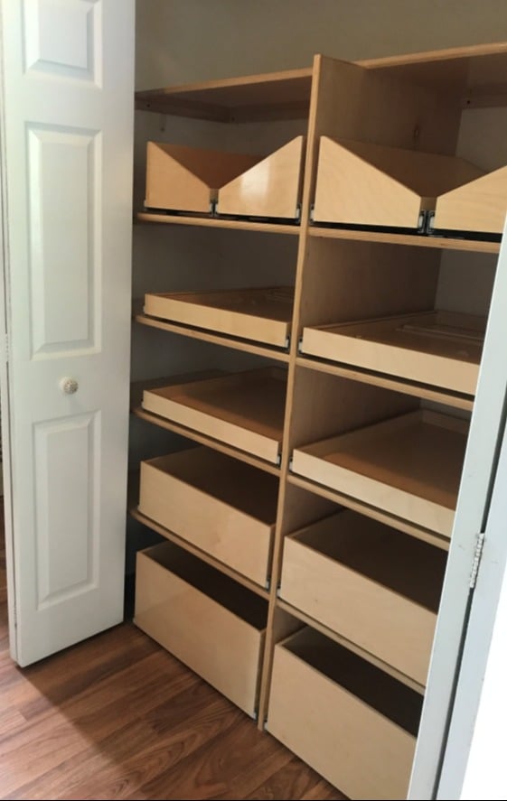 ShelfGenie custom hallway closet transformation
