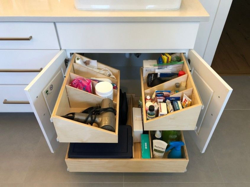 Under Sink Bottom and 2nd Lvls