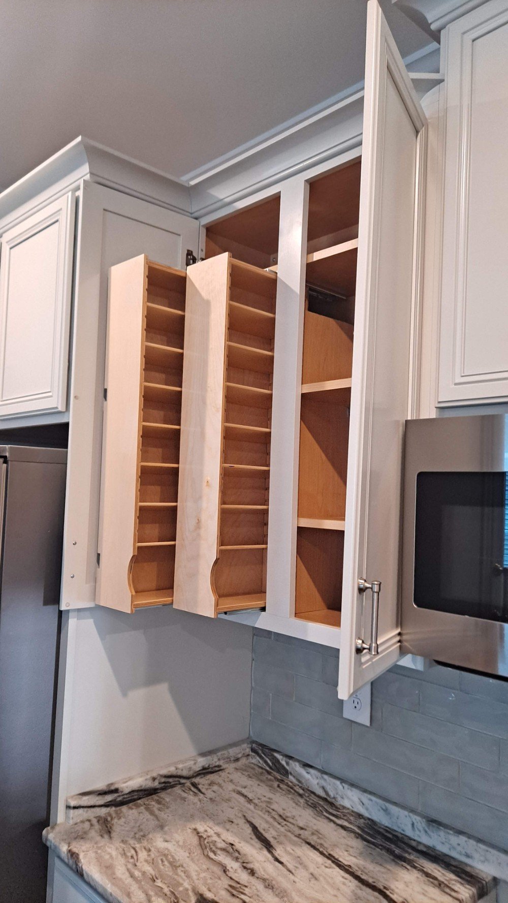 Upper Cabinet Storage Solution