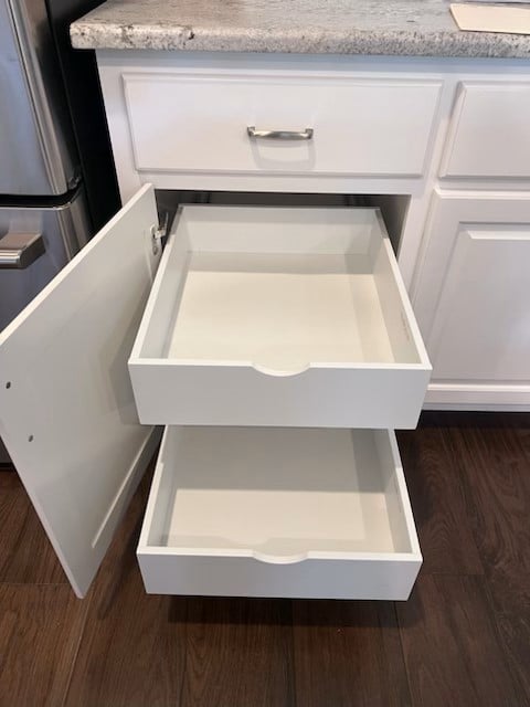 Painted Hardwood Glide Outs