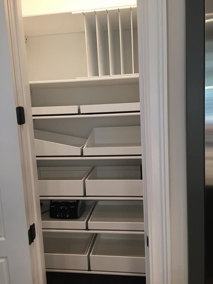 ShelfGenie of Charlotte pull out shelves for pantry storage and organization
