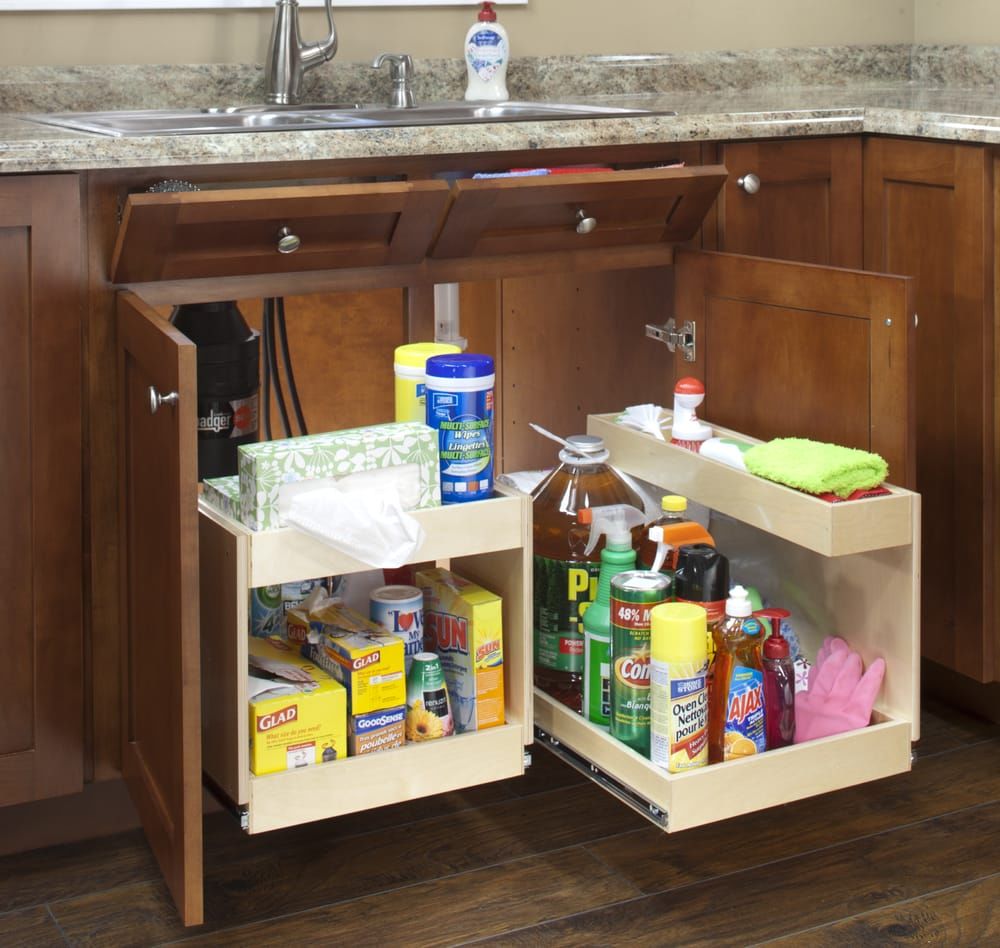 under kitchen sink organization