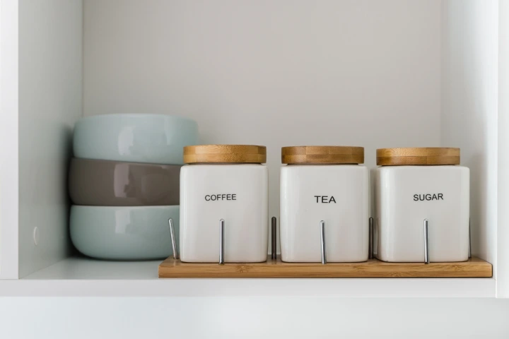 Labelled Containers.