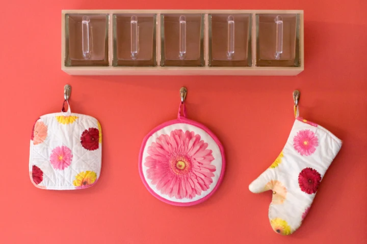 A kitchen utensil on a wall.